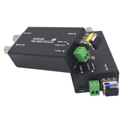 Mini 3G-SDI Video Over Fiber Optic Converters,LC Singlemode up 20Km (12.4mi),Multimode up to 500m .with 2 SFP Optical Module,Compatible with 3G-SDI,HD-SDI Camera