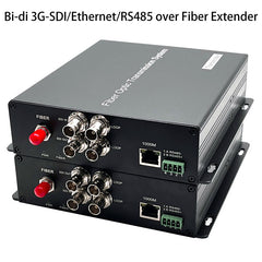 1 BIDI 3G-SDI Video Gigabit Ethernet RS485 over Fiber Optic Media Converters, Uncompressed, Broadcasting grade professional quality, Real-time Video audio transmission No delay