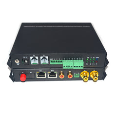 Audio Contact closure Extenders over Fiber, Bidirectional Analg RCA Audio and dry contact (on/off) to Fiber Optic media converters, Singlemode 20Km Multimode 500m,Transmitter and Receiver A set