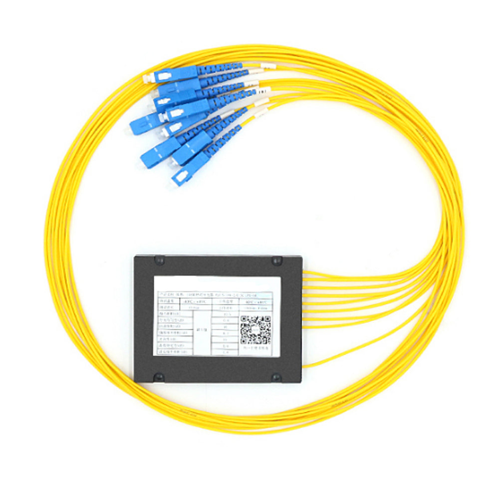 FBT Fiber Optic Splitter Singlemode FC/UPC PLC Splitter Module SM 1M 1x2 1x4 1x8 1x16 1x32 High Reliability