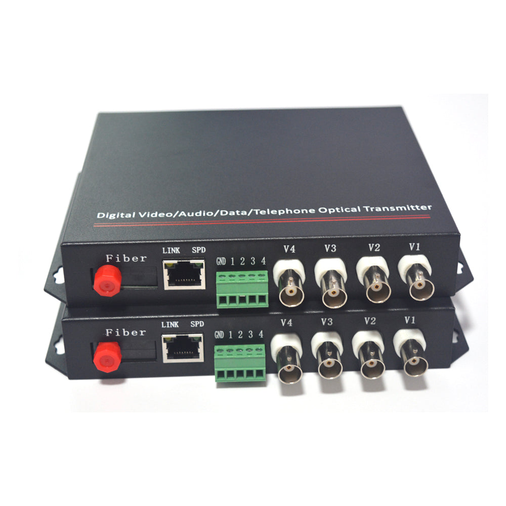 Video 100M Ethernet RS485 RS232 data over Fiber optic Media Converters A set- FC Singlemode 20Km Multimode 500m for Surveillance system