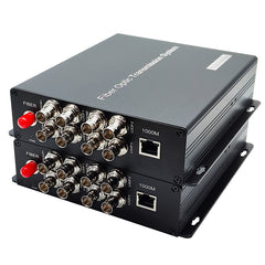 4Port 3G SDI Ethernet over Fiber Optic Media Converters, Uncompressed,HD Video Audio fiber extender, High quality 1 Pair