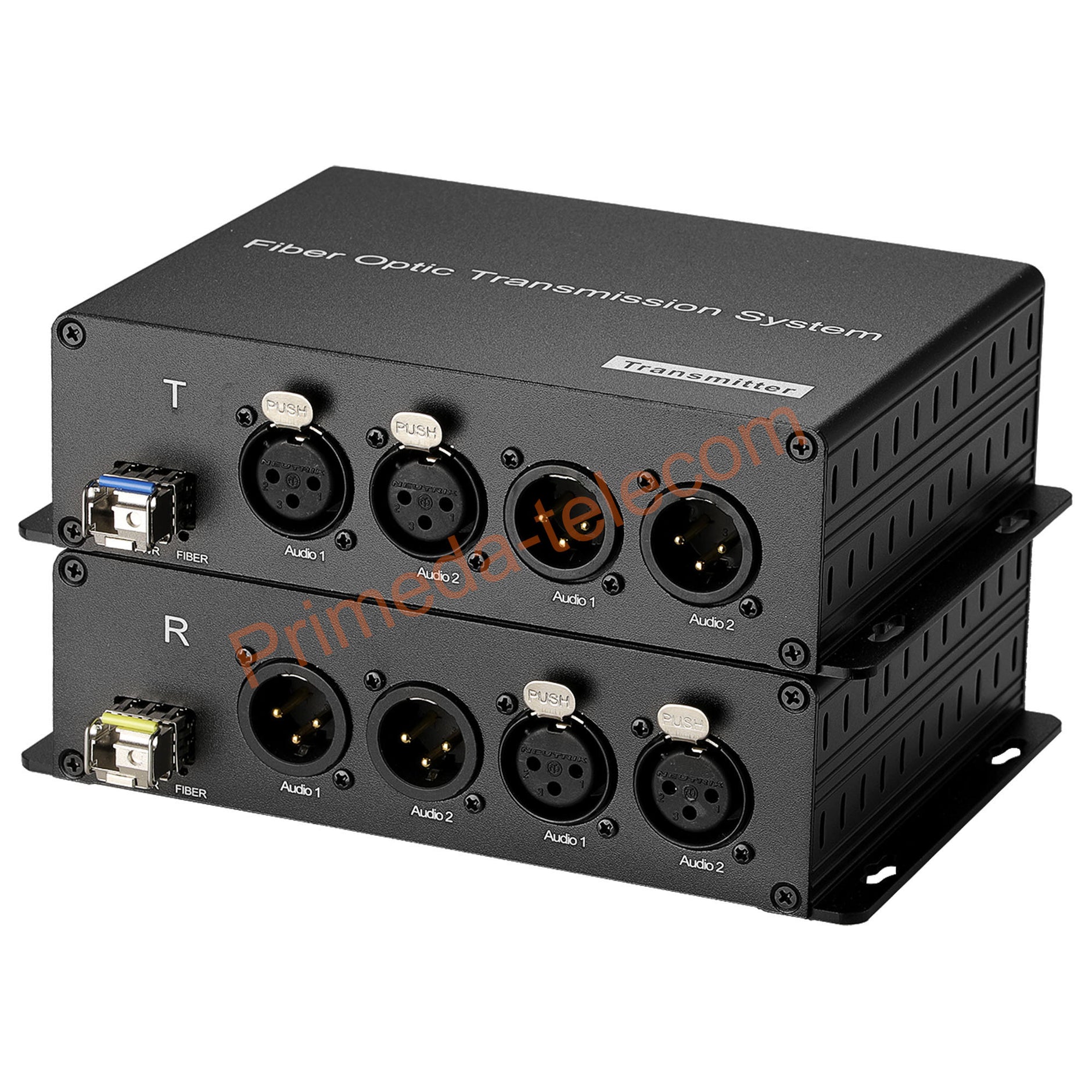XLR balanced audio fiber converters – Primeda-telecom
