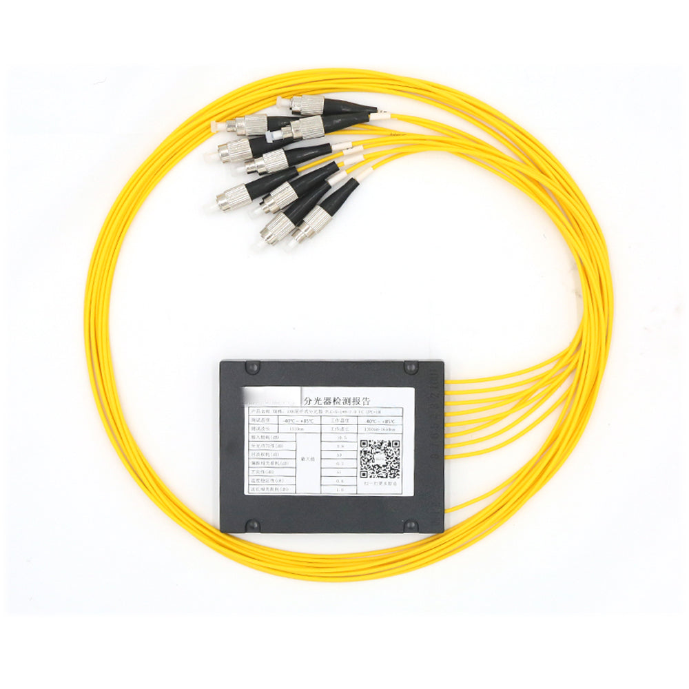 FBT Fiber Optic Splitter Singlemode FC/UPC PLC Splitter Module SM 1M 1x2 1x4 1x8 1x16 1x32 High Reliability