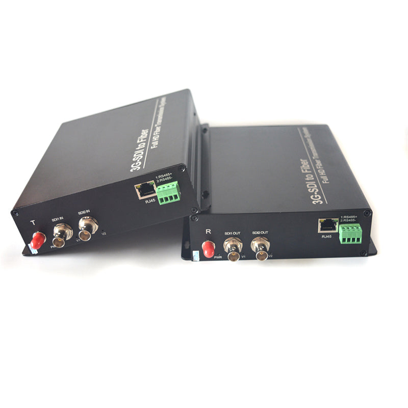 2 x3G/HD-SDI Ethernet over Fiber Optic Extenders,Uncompressed No delay, Professional Broadcast grade Support 1080p 60HZ  A set