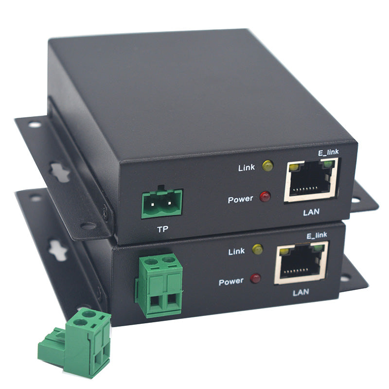 2PCS Ethernet Over Twisted Pair Extender Up To 1Km, Ethernet over Tele –  Primeda-telecom