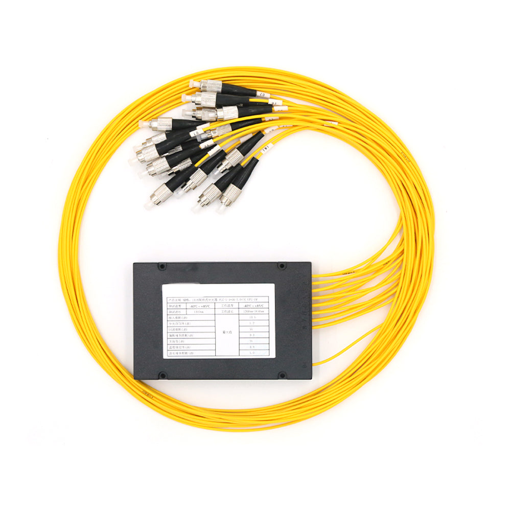 FBT Fiber Optic Splitter Singlemode FC/UPC PLC Splitter Module SM 1M 1x2 1x4 1x8 1x16 1x32 High Reliability