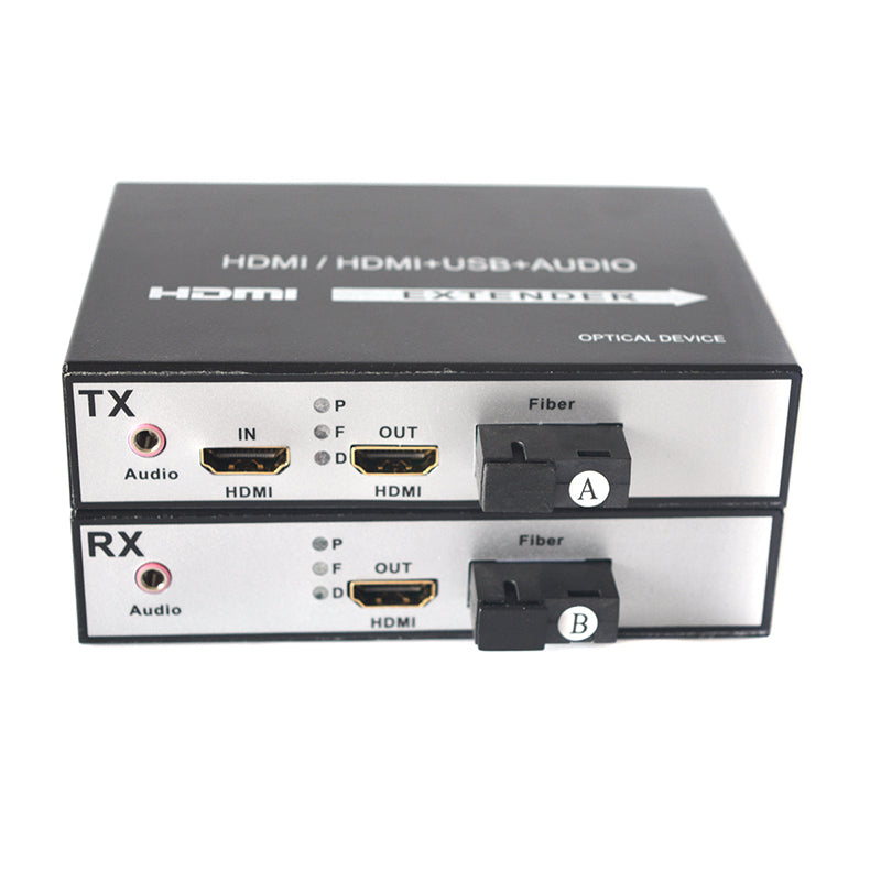 Удлинители HDMI по оптоволокну с петлевым выходом A-пара, оптоволоконные преобразователи HDMI 1080P, одномодовый кабель SC 20 км и многомодовый кабель 500 м