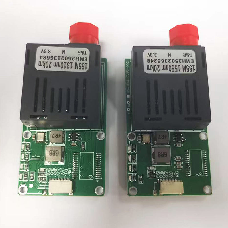 Video over Fiber Transceiver transmitter and Receiver with 1 TTL 420Kb/s FC Singlemode up 20Km