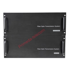 Extensor de audio balanceado XLR bidireccional de 16 canales por fibra óptica, montaje en rack 4U - Fibra monomodo hasta 20 km LC SFP incluido, sin compresión, sin retardo, grado profesional, sonido nítido
