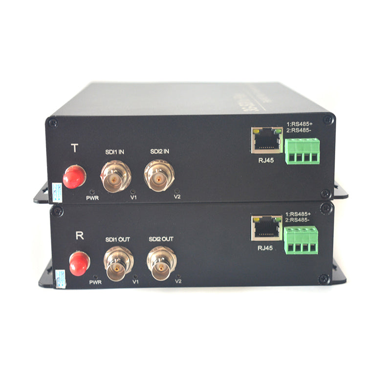 2 x3G/HD-SDI Ethernet over Fiber Optic Extenders,Uncompressed No delay, Professional Broadcast grade Support 1080p 60HZ  A set