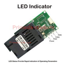 1 Analog Video and 1 TTL over Fiber optic up 20Km, High Speed SC Optical Transceiver Module 1310/1550nm signal converters for FPV drone