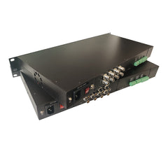 4 channel Bidirectional 3G-SDI Video Audio RS485 RS232 Fiber Optic Media converter,FC SM 20km Professional, Support 1080p 60HZ 50Hz 30Hz more