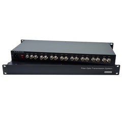 8 Port 3G-SDI over Fiber Optic Media Converters with Loop out,ST optical module Uncompressed HD Video Audio optical transceiver,Singlemode up to 20Km,Compatible with 3G-SDI,HD-SDI Camera