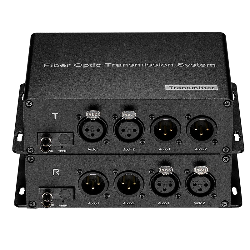 2 BIDI XLR сбалансированный аудио по оптоволоконному преобразователю удлинитель - ST SC FC одномодовый 20 км профессиональный 1 пара