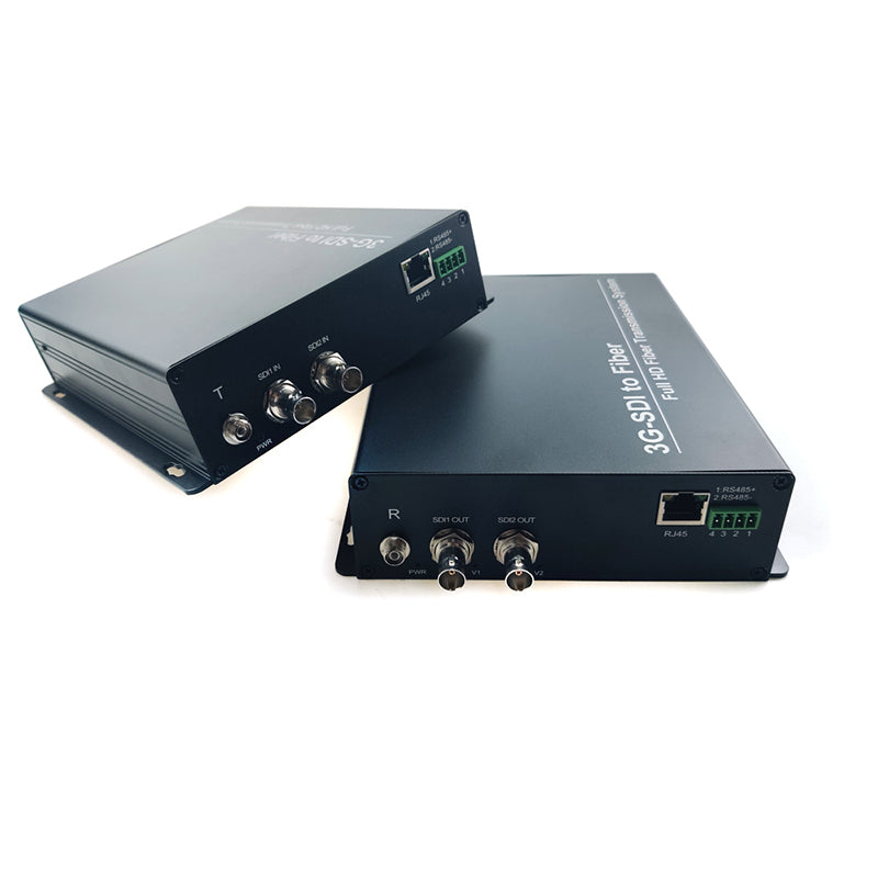 2 x3G/HD-SDI Ethernet over Fiber Optic Extenders,Uncompressed No delay, Professional Broadcast grade Support 1080p 60HZ  A set