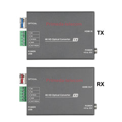 Extensor HDMI de fibra óptica 4K@60Hz 18Gbps de alta velocidad con RS232 SFP LC Monomodo de fibra única hasta 10km Grado de transmisión profesional Latencia cero