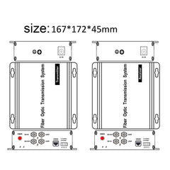 1 BIDI 3G-SDI Video Gigabit Ethernet RS485 over Fiber Optic Media Converters, Uncompressed, Broadcasting grade professional quality, Real-time Video audio transmission No delay