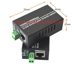 IP Ethernet Over Twisted Pair Extenders up to 300M(1000FT),Ethernet Over RJ45 Cat5/6 Network Cable up to 500M (1650FT) for HD Network IP Cameras 2 Pack