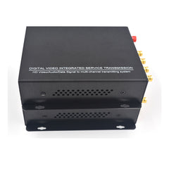 4 Channel 3G-SDI Video Audio Ethernet Over Fiber Converters A Set, Uncompressed FC Singlemode 20Km,Compatible with HD-SDI SD-SDI, Support 1080P 60Hz Max