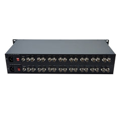 8 Port 3G-SDI over Fiber Optic Media Converters with Loop out,ST optical module Uncompressed HD Video Audio optical transceiver,Singlemode up to 20Km,Compatible with 3G-SDI,HD-SDI Camera