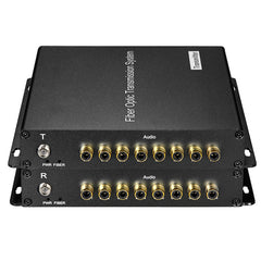 8 port Audio Fiber Converters Unbalanced,Broadcast RCA Audio extender over fiber 1 pair