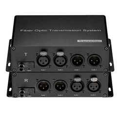 2 BIDI XLR сбалансированный аудио по оптоволоконному преобразователю удлинитель - ST SC FC одномодовый 20 км профессиональный 1 пара