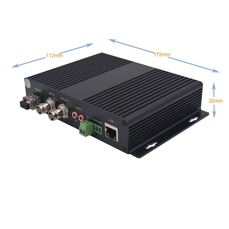 BIDI HD-SDI fiber converters -Bidirectional Video Audio Ethernet RS485 data over Fiber Optic extenders Uncompressed- Singlemode 20Km Multimode 500m,SFP transceiver include,A pair