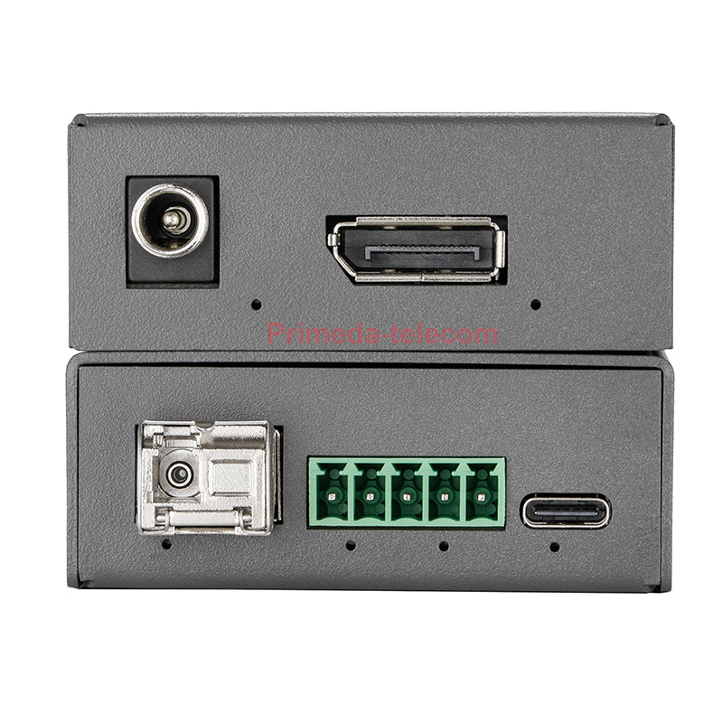 Extensor Displayport DP sobre fibra óptica 4K@60Hz con RS485 RS232 SFP LC monomodo fibra única hasta 10km Calidad profesional de emisión Latencia cero