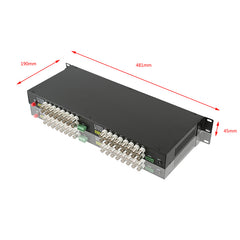 32 Port Analog Video Fiber Converters A Set. RS485 PTZ, PAL NTSC SECAM Video Over Fiber Extenders, FC Singlemode Up 20Km For Remote Video Monitoring, Security Systems More