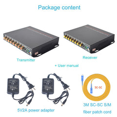 Multifuctional Analog Video POTS Telephone Network RS485 over Fiber Converter A set, FC port,Singlemode up to 20Km,Multimode up 500m