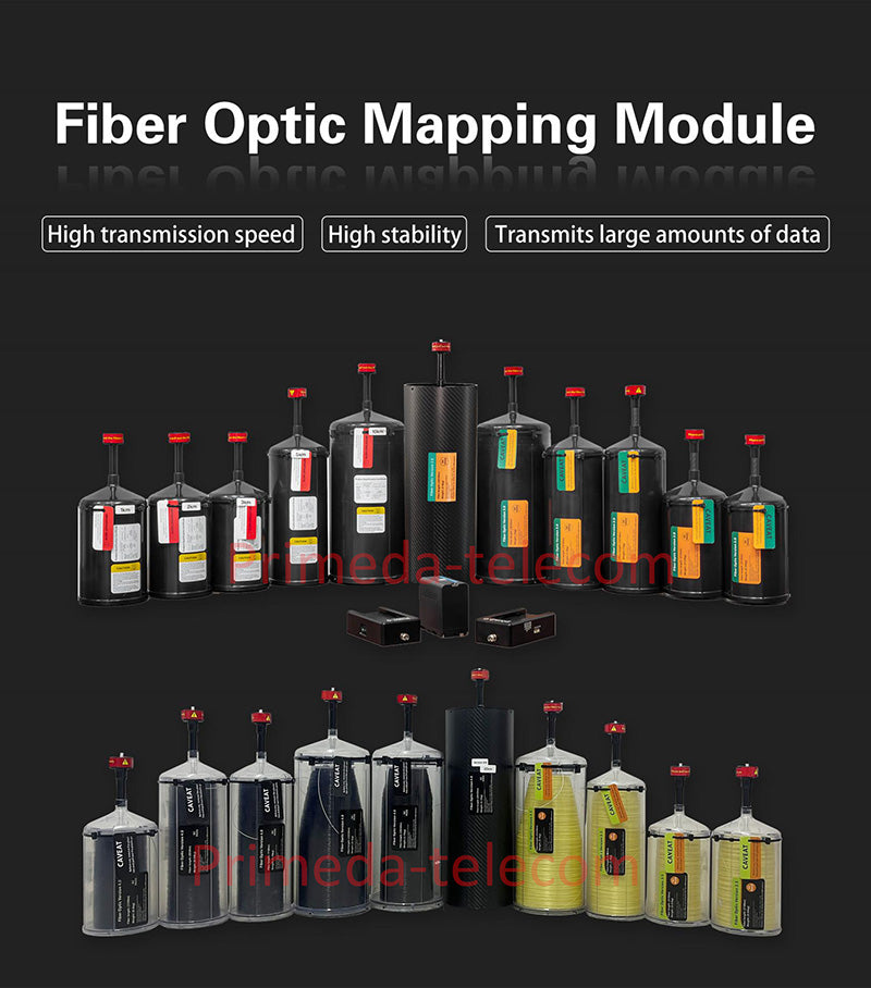 Módulo de datos de imagen de fibra óptica para drones FPV Extensor de relé Enlace óptico Cielo hasta 3 km/5 km/10 km/15 km/20 km/25 km/30 km de transmisión de señal cableada Antiinterferencias