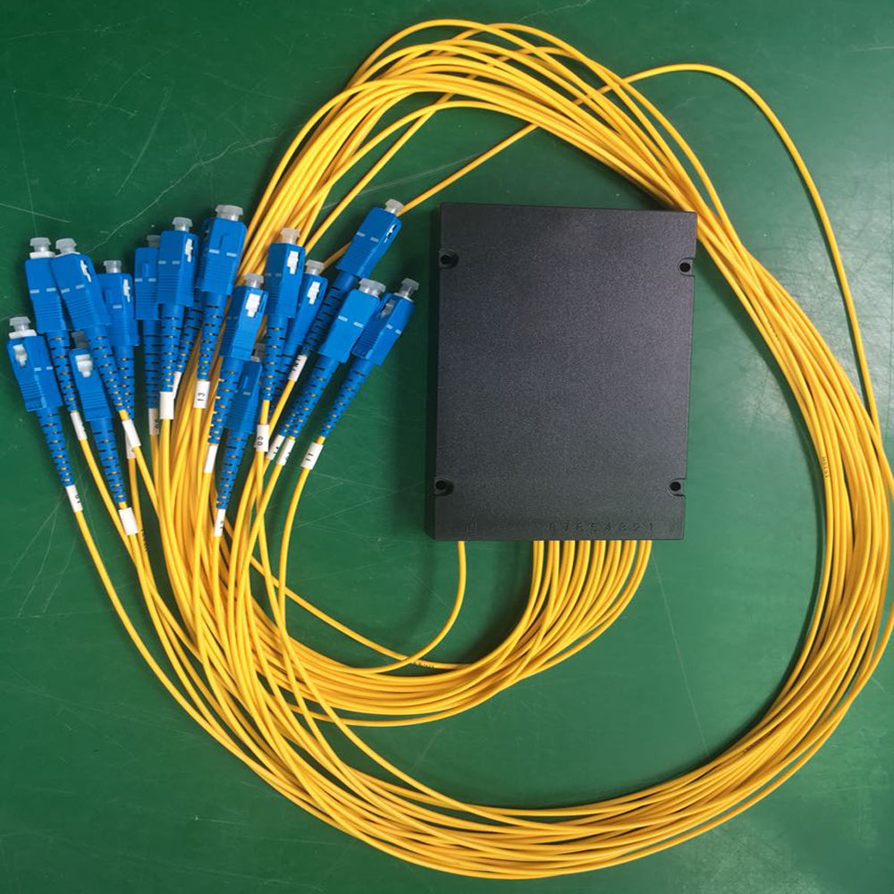 FBT Fiber Optic Splitter Singlemode FC/UPC PLC Splitter Module SM 1M 1x2 1x4 1x8 1x16 1x32 High Reliability