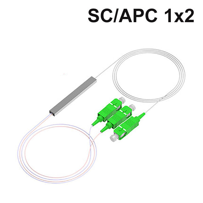 1x2 1x4 1x8 1x16 1x32 PLC SC/APC Fiber Optic Splitter FTTH SM 0.9mm G657A1 1meter 10pcs 5pcs