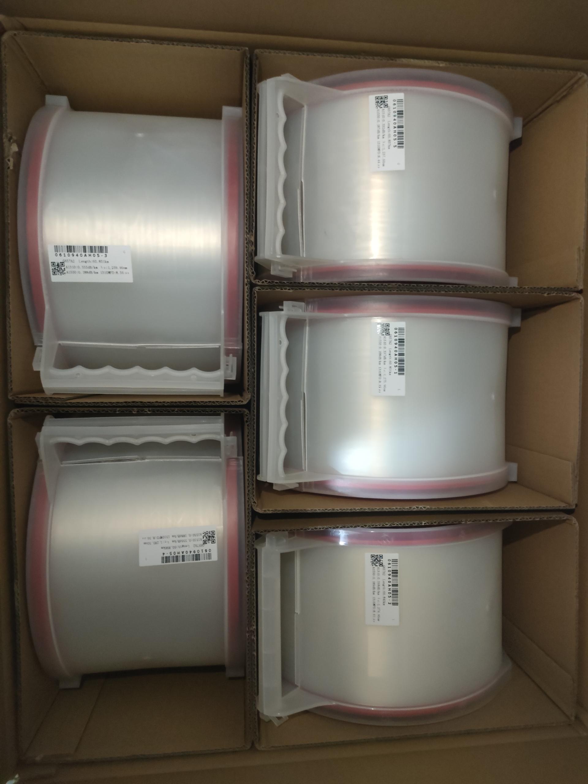 G657A2 50Km/Roll Single Mode Single Core Bare fiber disk OTDR measuring optical fiber reels for OTDR fiber Test 1PCS
