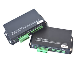 2 Bidirectional RS422 data over Fiber converters, fiber rs422 rs485 extender, SC singlemode 20Km multimode 500m,A pair