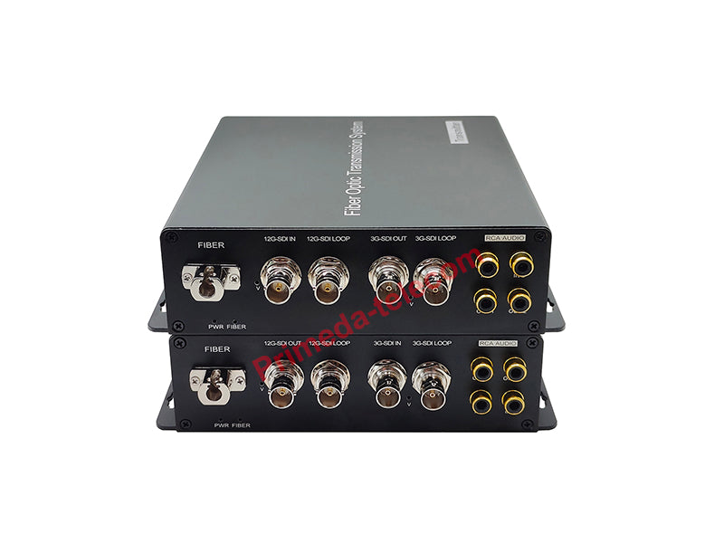 12G/3G-SDI/Audio over Fiber Optic Converter LC/UPC Singlemode single fiber Up to 10Km Uncompressed No delay Broadcast grade high quality