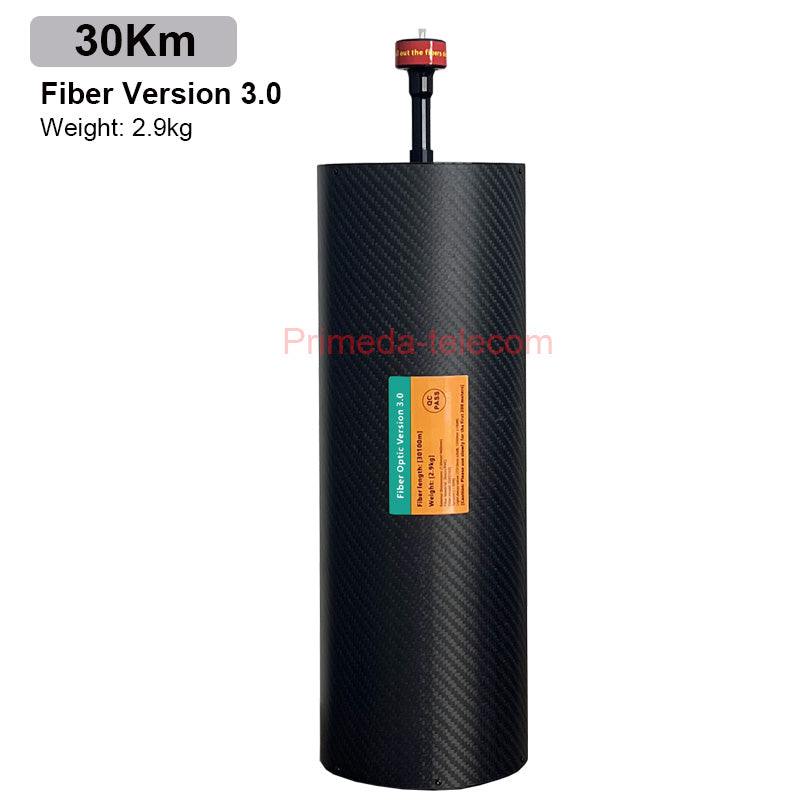 Módulo de datos de imagen de fibra óptica para drones FPV Extensor de relé Enlace óptico Cielo hasta 3 km/5 km/10 km/15 km/20 km/25 km/30 km de transmisión de señal cableada Antiinterferencias