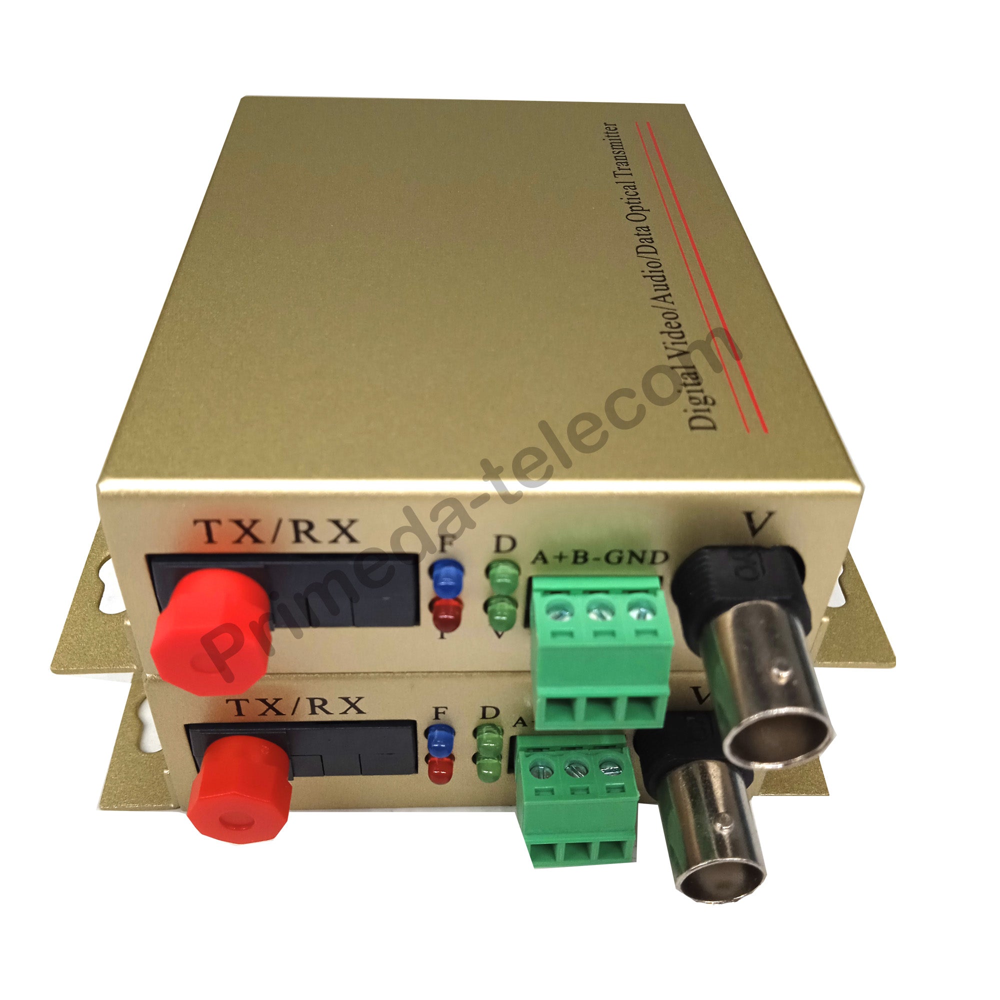 1-портовый видеоконвертер через оптоволокно с данными RS485 для PTZ, A set, Optical SC, Singlemode и Multimode. Поддержка аналоговых камер PAL, NTSC, SECAM