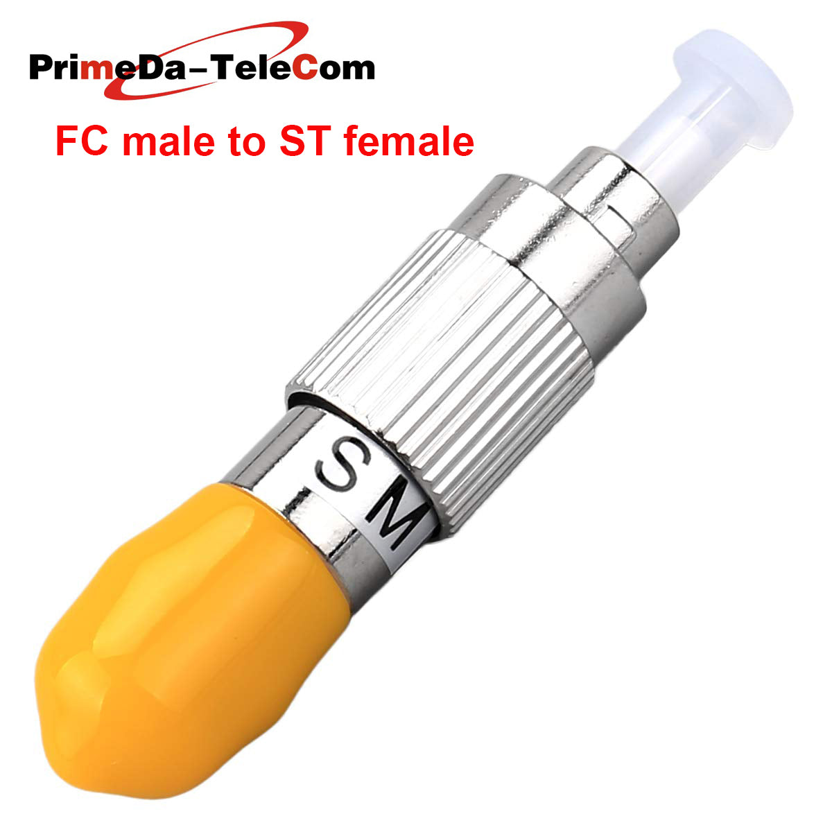 FC Male to ST Female FTTH Optical Equipment Tool Hybrid Flange Singlemode 9/125 SM Optical Fiber Adapter Connector for Digital Communication