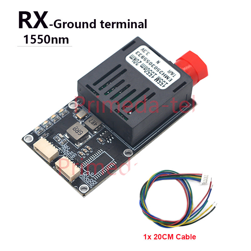 2 Analog video 2 TTL over Fiber Converter Optical Transceiver FC Singlemode 20Km UART TTL SBUS to Optic Controller TX RX A pair