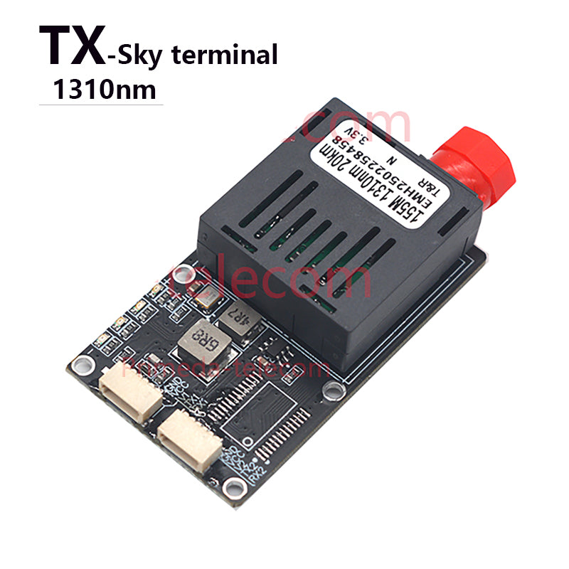 Analog Video/2 RS232 over Fiber Transceiver transmitter and Receiver FC Singlemode up 20Km A pair Custom made